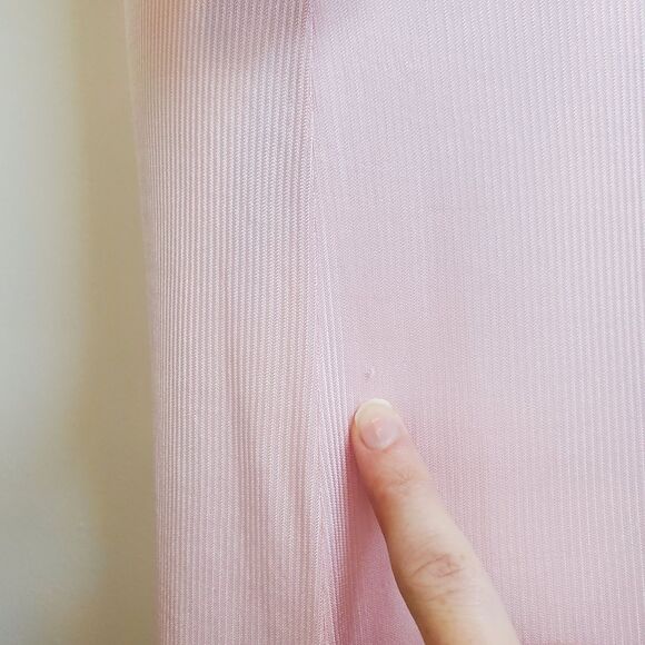 Vintage 1940s Rogers Run Proof Pink Slip Dress - Picture 9 of 9